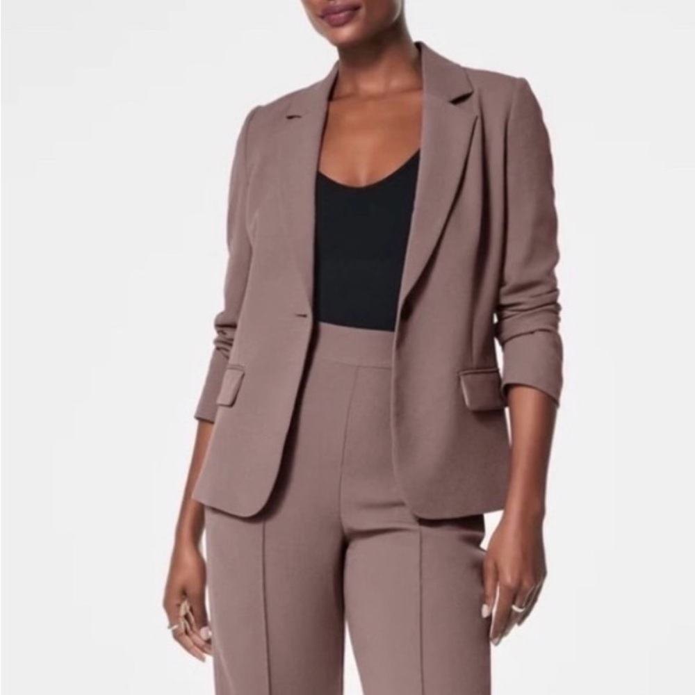 SPANX® Carefree Crepe Blazer in smoke Women's Blazer - NWT XL
